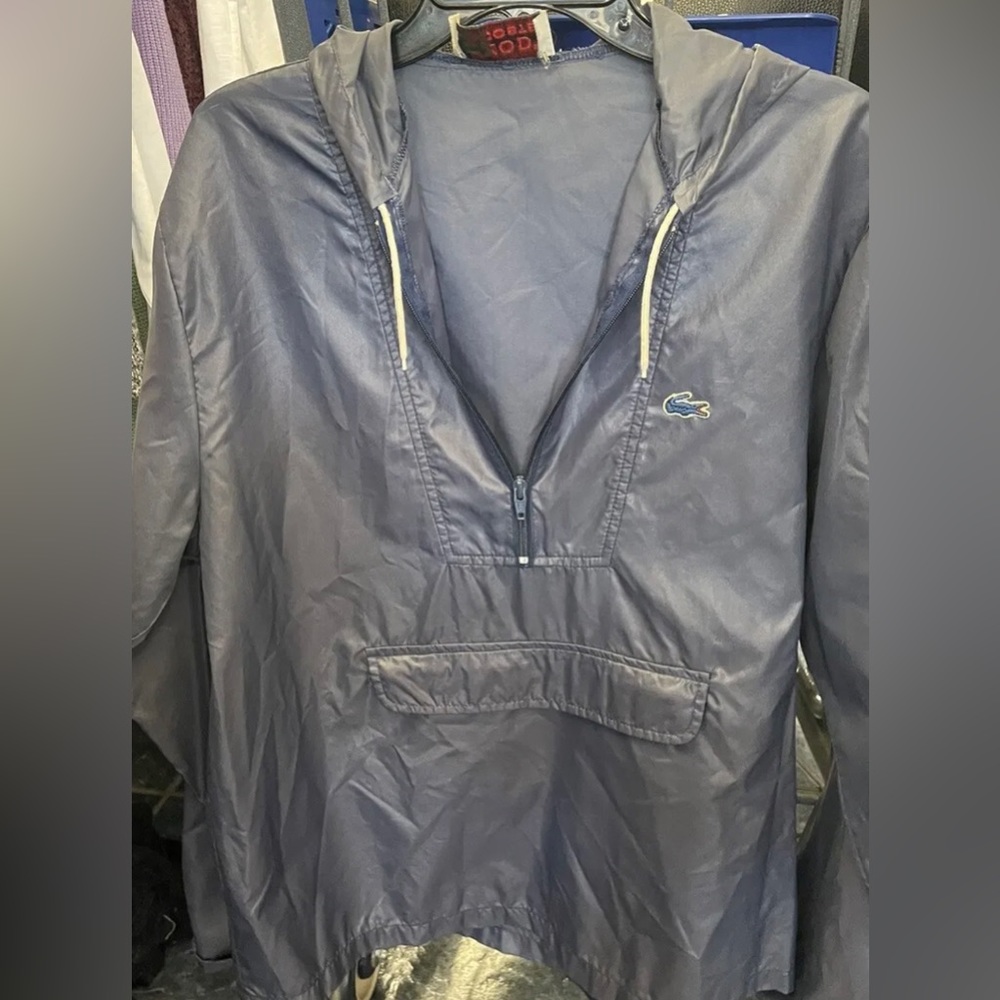 Vintage Izod Lacoste Navy Blue Windbreaker